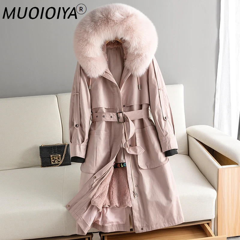 2021 Real Fur Coat Female Real Rabbit Fur Liner Warm Parka Winter Jacket Women Fox Fur Collar Korean Long Jackets MY4074
2021 Real Fur Coat Female Real Rabbit Fur Liner Warm Parka Winter Jacket Women Fox Fur Collar Korean Long Jackets MY4074
