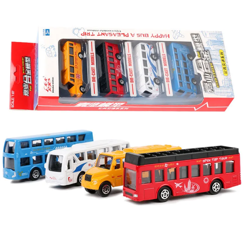 JIAYE 1/64 4 pcs/set Conditioned Buses Car Metal Model Open Door Pull Back Acousto optic Bus Toys Car Classic Alloy Car Model
JIAYE 1/64 4 pcs/set Conditioned Buses Car Metal Model Open Door Pull Back Acousto optic Bus Toys Car Classic Alloy Car Model