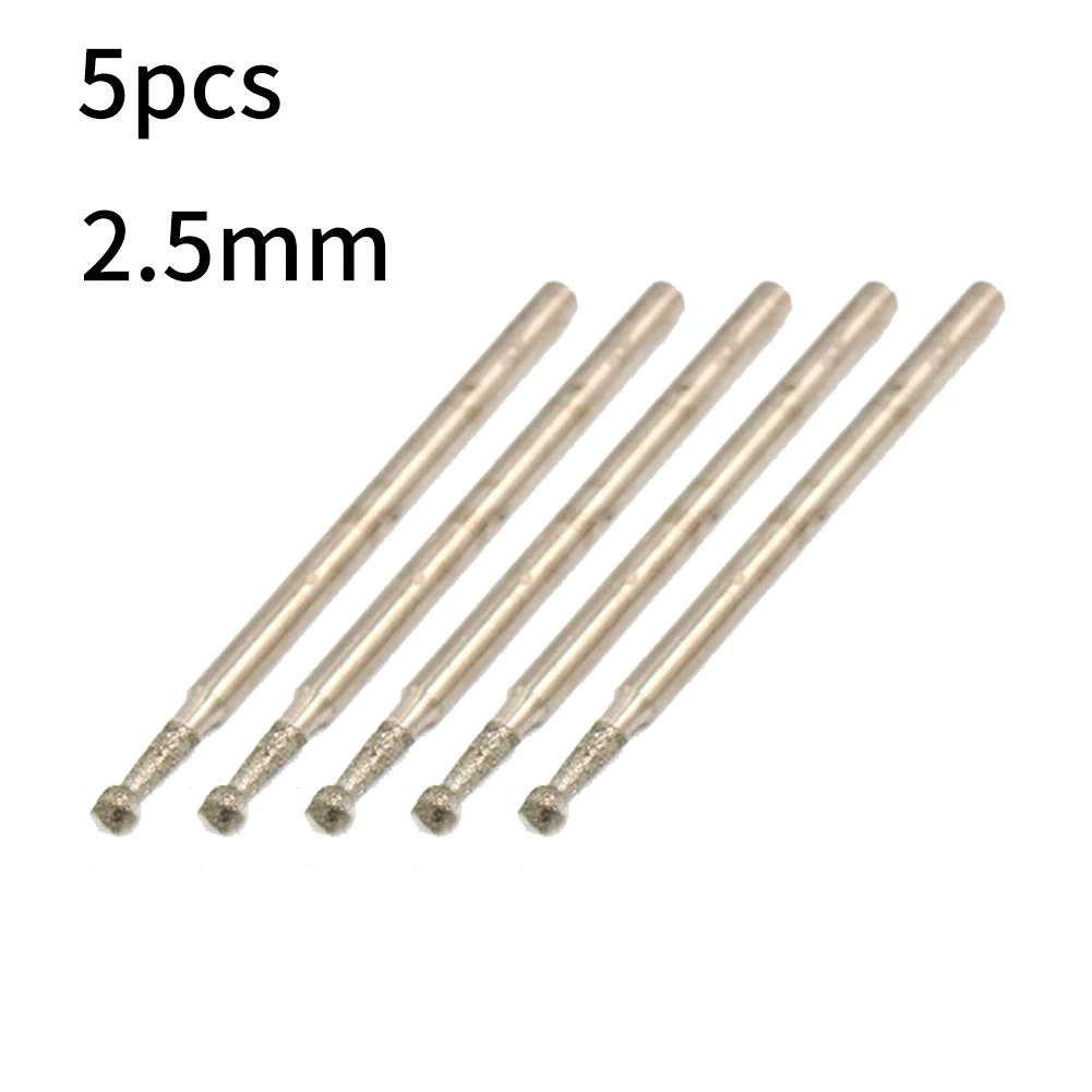 5pcs Spherical Diamond Burr 0.5mm-3mm Ball Round Rotary Diamond Burr Drill Bit Grinding Carving Wood Drill Bits Power Tools Acce
5pcs Spherical Diamond Burr 0.5mm-3mm Ball Round Rotary Diamond Burr Drill Bit Grinding Carving Wood Drill Bits Power Tools Acce