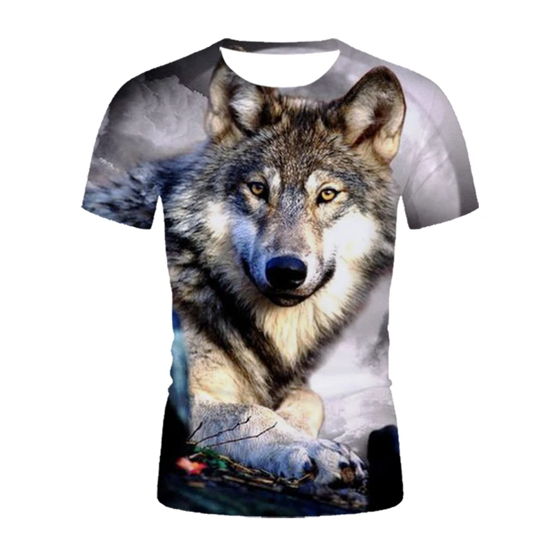 Summer couple clothing wolf print men's and women's T-shirt 3d street oversized short-sleeved t-shirts fashion casual tops
Summer couple clothing wolf print men's and women's T-shirt 3d street oversized short-sleeved t-shirts fashion casual tops