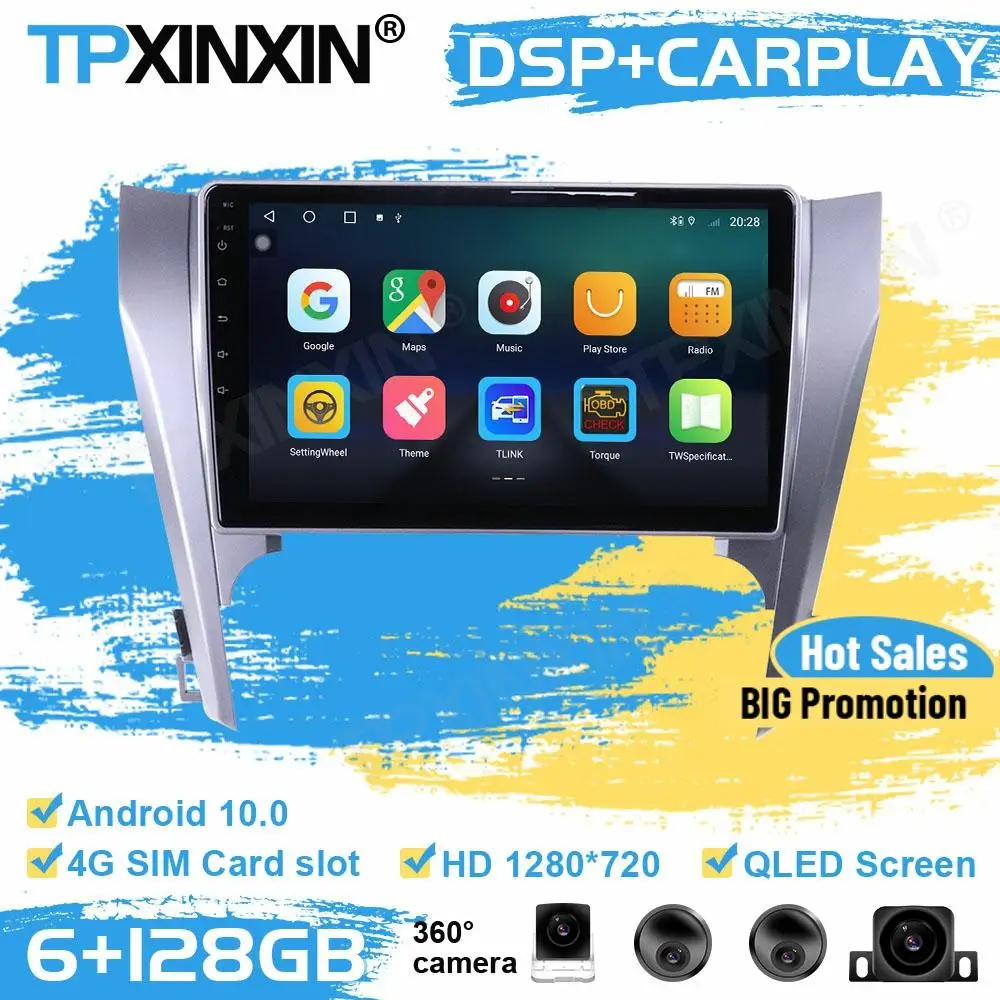 Автомобильный радиоприемник, 360 Камер, стереоприемник, Android 10, для Toyota Camry 2012, 2013, 2014, 2015, GPS-навигатор, автомобильное аудио, головное устройство
Автомобильный радиоприемник, 360 Камер, стереоприемник, Android 10, для Toyota Camry 2012, 2013, 2014, 2015, GPS-навигатор, автомобильное аудио, головное устройство