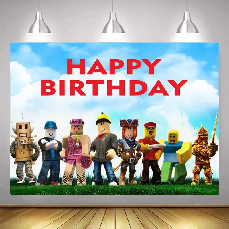 Фон Roblox для детской вечеринки на день рождения, фотография, зеленая трава, голубое небо, мультяшный тематический стол, Декор, фото фон
Фон Roblox для детской вечеринки на день рождения, фотография, зеленая трава, голубое небо, мультяшный тематический стол, Декор, фото фон