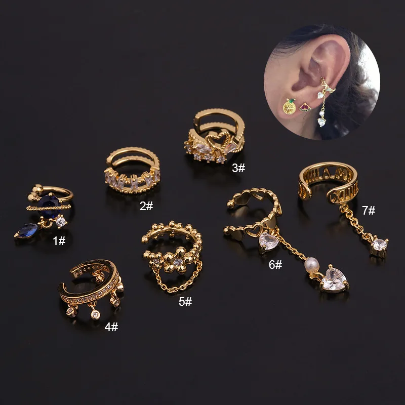 1PCS U-Shaped Ear Clip Helix Cartilage Conch Fake Piercing Jewelry Adjustable CZ Ear Piercing Earring Cartilage Piercing Jewelry
1PCS U-Shaped Ear Clip Helix Cartilage Conch Fake Piercing Jewelry Adjustable CZ Ear Piercing Earring Cartilage Piercing Jewelry
