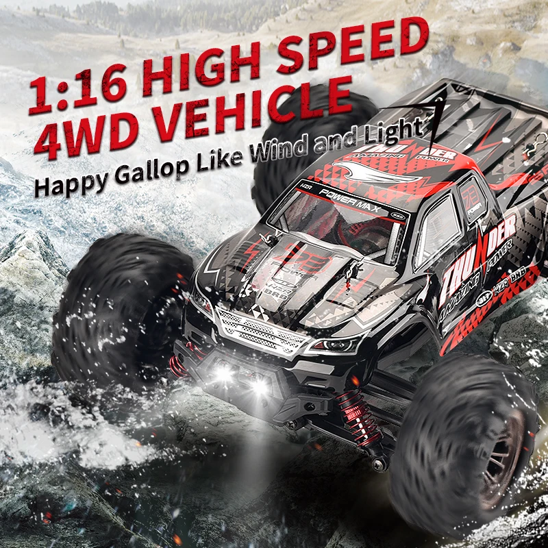 

RC Car High Speed Vehicle 1:16 Off Road Truck Radio Remote Contorl 4WD 40KM/H Electric Cars Toys Children Kids Gifts Drift Adult