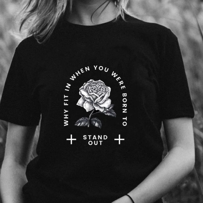 Goth Stand Out Printed Black T-Shirt Tops Harajuku Punk Cartoon Cotton Short Sleeve Hip Hop Casual Oversized Tshirts Gothic Tee
Goth Stand Out Printed Black T-Shirt Tops Harajuku Punk Cartoon Cotton Short Sleeve Hip Hop Casual Oversized Tshirts Gothic Tee