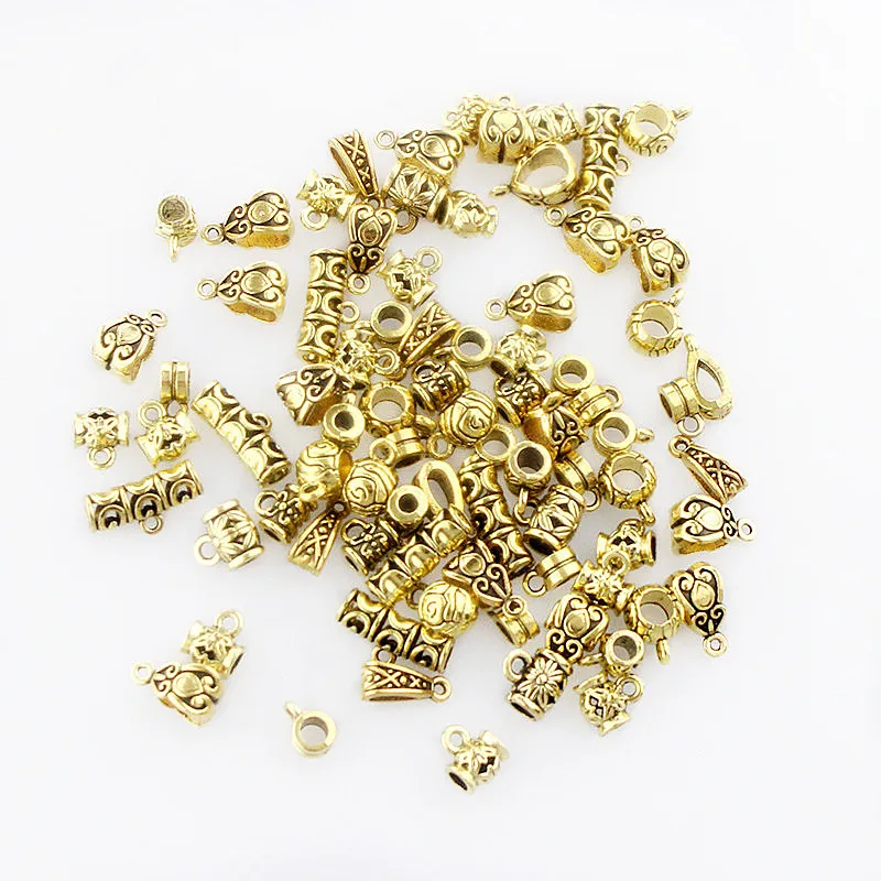 50g/Pack Antique Gold Connector Charms Bail Beads Pendant Clasp Bracelet Necklace Connectors Diy Jewelry Making Accessories
50g/Pack Antique Gold Connector Charms Bail Beads Pendant Clasp Bracelet Necklace Connectors Diy Jewelry Making Accessories