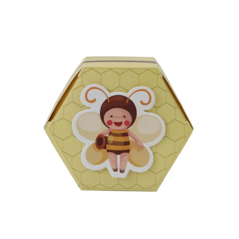 New Cute Bees hexagon Candy Boxes Baby Shower Favors Gift Box Gift Bags for Packaging Birthday Party Supplies Favor Boxes
New Cute Bees hexagon Candy Boxes Baby Shower Favors Gift Box Gift Bags for Packaging Birthday Party Supplies Favor Boxes