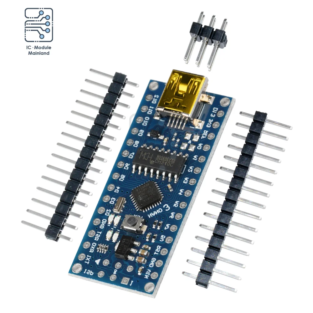 Мини-USB CH340 Nano V3.0 ATmega168 микроконтроллер 16 МГц 3,3 В 5 в USB UART интерфейс для Arduino
Мини-USB CH340 Nano V3.0 ATmega168 микроконтроллер 16 МГц 3,3 В 5 в USB UART интерфейс для Arduino