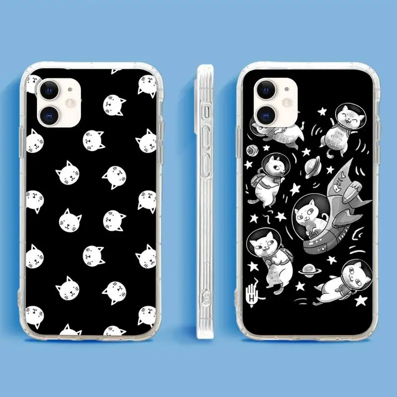 Cute Space Happy Cats Phone Case For iPhone 13 12 11Pro Max 11 XR XS Max X Mini 8 7 6 SE 2020 Soft Transparent Cover
Cute Space Happy Cats Phone Case For iPhone 13 12 11Pro Max 11 XR XS Max X Mini 8 7 6 SE 2020 Soft Transparent Cover