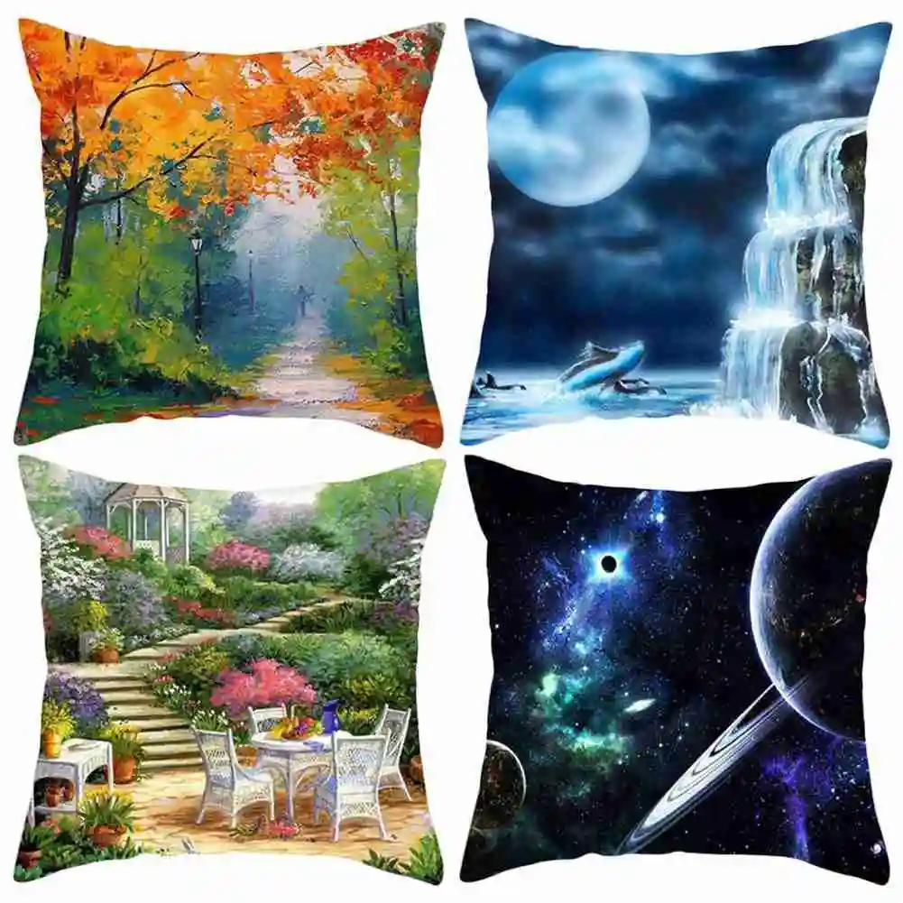 Oil Painting Tree Forest Sunrise Landscape Cushion Cover Beach Manor Decorative Home Sofa Pillow Case
Oil Painting Tree Forest Sunrise Landscape Cushion Cover Beach Manor Decorative Home Sofa Pillow Case