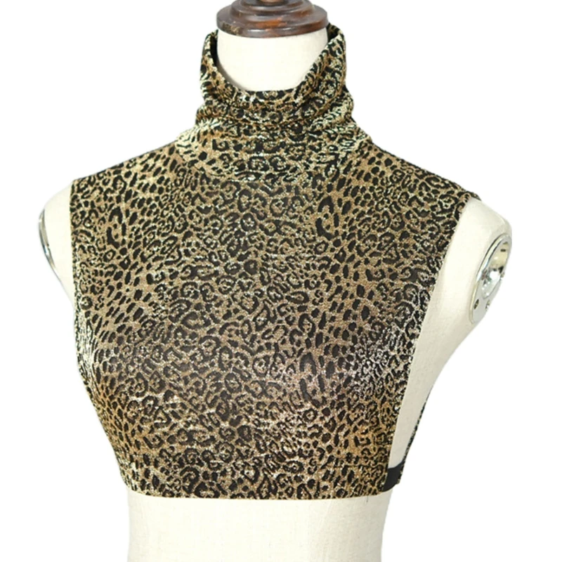 Women Turtleneck Detachable Half Shirt Crop Top Vintage Leopard Print False Fake Collar Decorative Pullover Tank Vest
Women Turtleneck Detachable Half Shirt Crop Top Vintage Leopard Print False Fake Collar Decorative Pullover Tank Vest