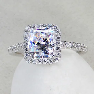 3 carat Princess Cut Sterling silver 925 sona Simulated Gembpromise Engagement rings for women,White Gold Color Wedding Ring
3 carat Princess Cut Sterling silver 925 sona Simulated Gembpromise Engagement rings for women,White Gold Color Wedding Ring