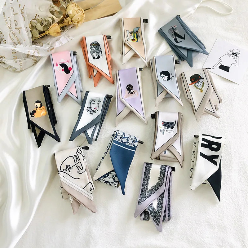 Korean Style Silk Scarf Hair Scarf Fashion Hair Band Small Neckerchief Headscarf Professional Decorations Ribbon Female Scarf
Korean Style Silk Scarf Hair Scarf Fashion Hair Band Small Neckerchief Headscarf Professional Decorations Ribbon Female Scarf