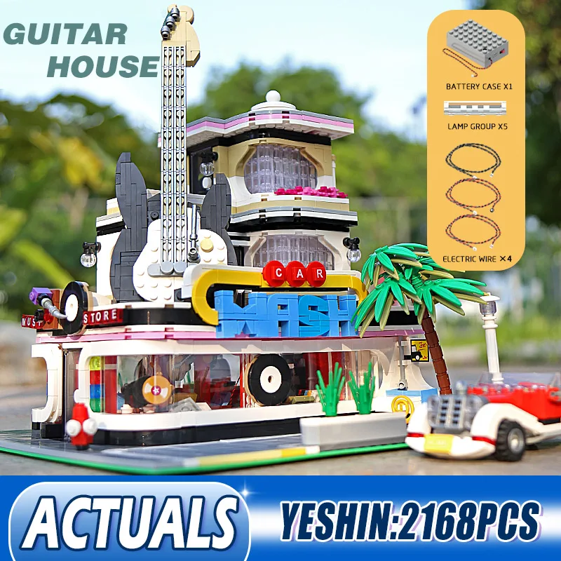 Форма KING 16002 MOC креативная модель уличного вида центр обед гитарный дом строительные блоки кирпичи детские игрушки подарки на день рождения
Форма KING 16002 MOC креативная модель уличного вида центр обед гитарный дом строительные блоки кирпичи детские игрушки подарки на день рождения