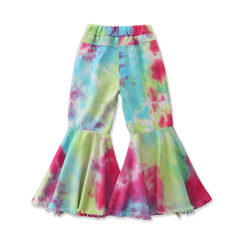 Hot Sale High Quality Fashion Tie Dye Printed Kids Bell Bottom Pants Baby Girls Solid Color Clothing Children Clothes
Hot Sale High Quality Fashion Tie Dye Printed Kids Bell Bottom Pants Baby Girls Solid Color Clothing Children Clothes