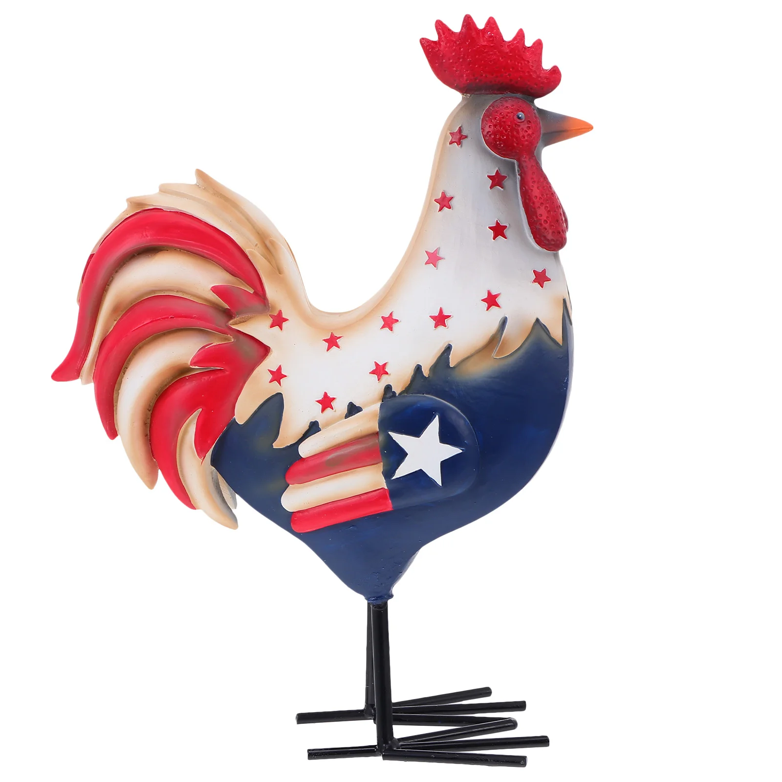 1Pc Artificial Resin Rooster Decor Rooster Statue Adornment Gardening Ornament
1Pc Artificial Resin Rooster Decor Rooster Statue Adornment Gardening Ornament