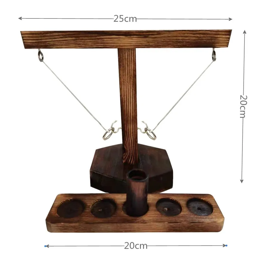 Fun Party toys Leisure Industrial Style Bar Drink Shop Handmade Wooden Ring Toss Hooks Fast-paced Interactive Game For Bars Home
Fun Party toys Leisure Industrial Style Bar Drink Shop Handmade Wooden Ring Toss Hooks Fast-paced Interactive Game For Bars Home