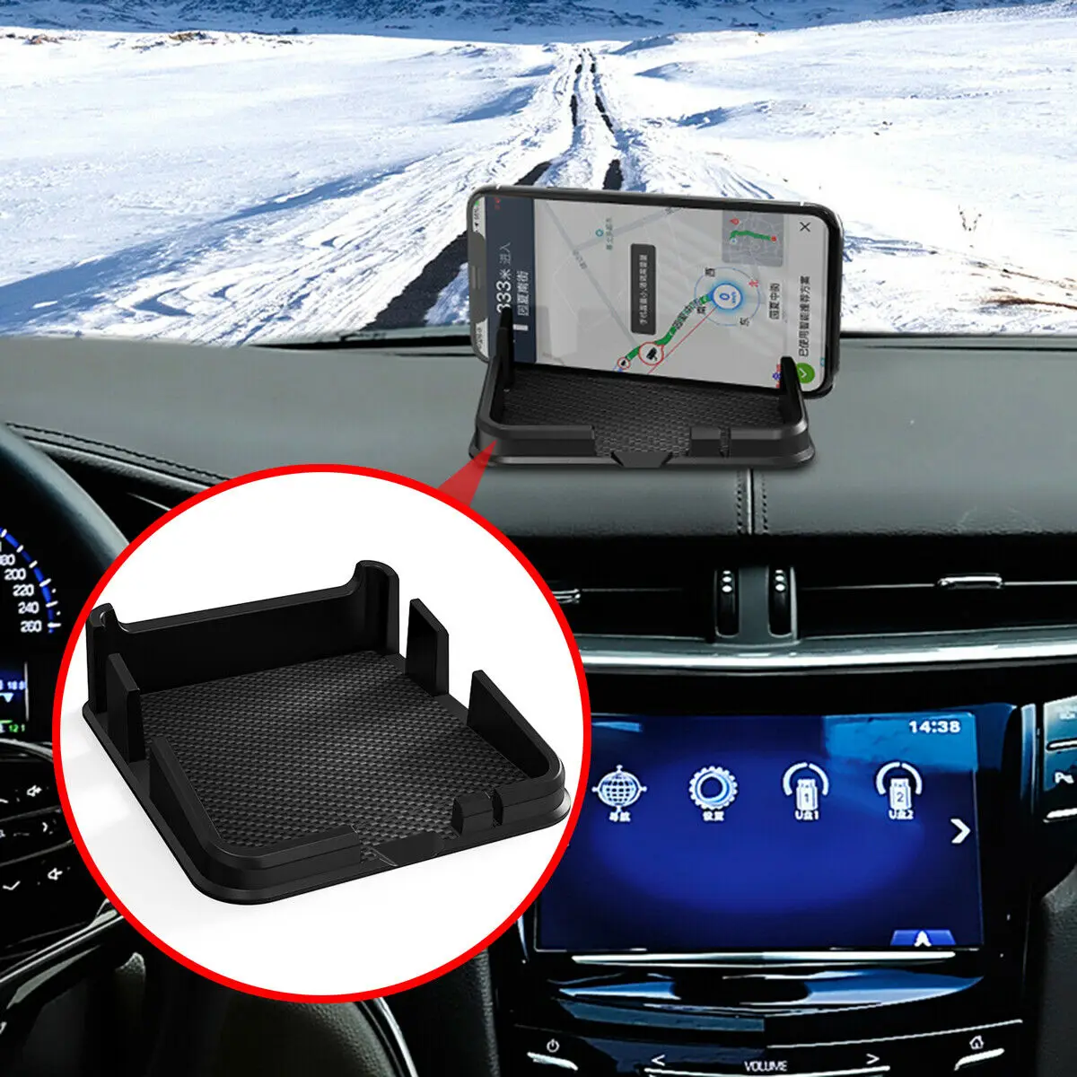 Автомобильный силиконовый резиновый нескользящий держатель для GPS-навигатора, подставка для планшетов, универсальные черные аксессуары
Автомобильный силиконовый резиновый нескользящий держатель для GPS-навигатора, подставка для планшетов, универсальные черные аксессуары