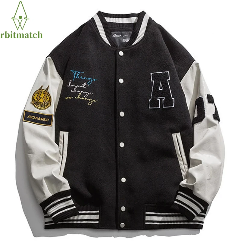 Winter Jacket Man Furry Bear Patchwork Color Block College Jackets Hip Hop Casual Bomber Baseball Coats Unisex Women Outerwear
Winter Jacket Man Furry Bear Patchwork Color Block College Jackets Hip Hop Casual Bomber Baseball Coats Unisex Women Outerwear