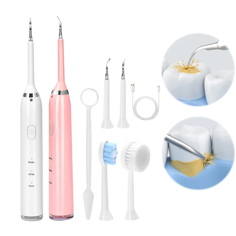 Electric Sonic Dental Scaler Tooth Stains Calculus Remover Tartar Tool USB Rechargeable Teeth Whitening Toothbrush Facial Brush
Electric Sonic Dental Scaler Tooth Stains Calculus Remover Tartar Tool USB Rechargeable Teeth Whitening Toothbrush Facial Brush