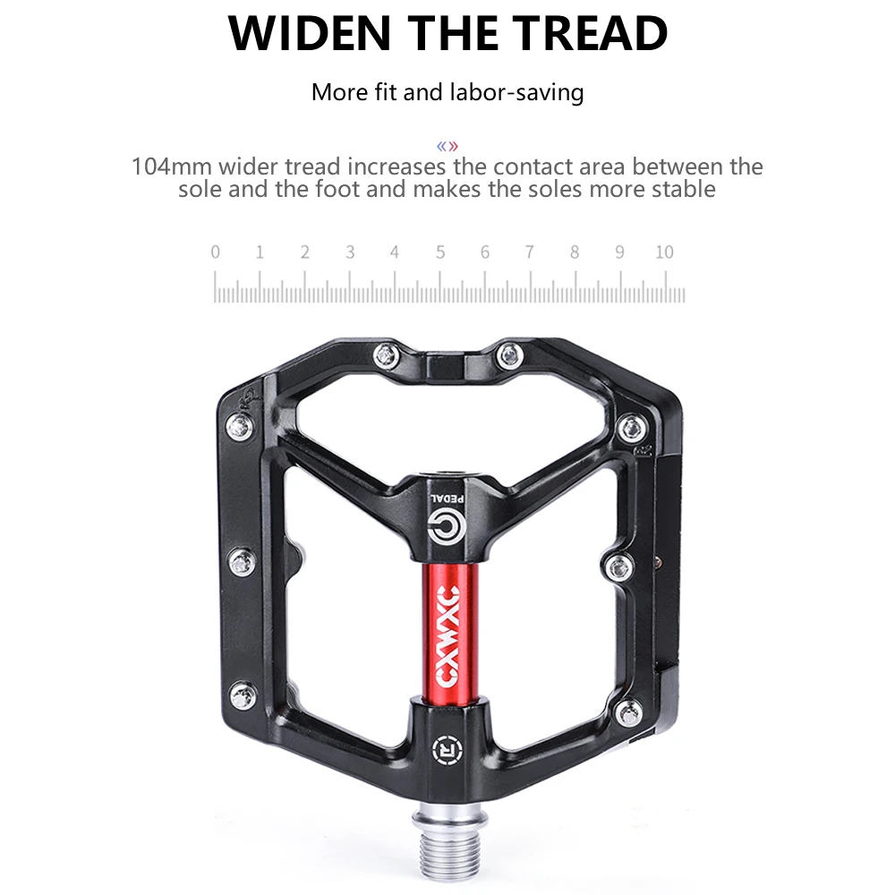 CXWXC 1 Pair Bicycle Pedals Aluminum Alloy Anti Skid Scratch Resistant High-Speed Bearing Pedals For Mountain Road Bike
CXWXC 1 Pair Bicycle Pedals Aluminum Alloy Anti Skid Scratch Resistant High-Speed Bearing Pedals For Mountain Road Bike