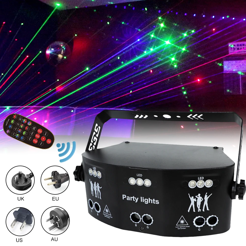 15-Eye Laser Stage Light Remote Control LED Projector Light KTV Club Bar Party Sound Activated Strobe Disco Light Accessories
15-Eye Laser Stage Light Remote Control LED Projector Light KTV Club Bar Party Sound Activated Strobe Disco Light Accessories