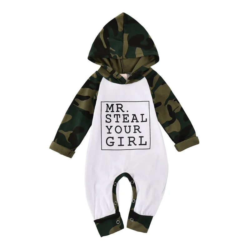 2021 New Autumn Baby Girls Boys Romper Cool Camouflage Jumpsuit Letter Print Long Sleeve Newborn Infant Clothes 0-18M
2021 New Autumn Baby Girls Boys Romper Cool Camouflage Jumpsuit Letter Print Long Sleeve Newborn Infant Clothes 0-18M