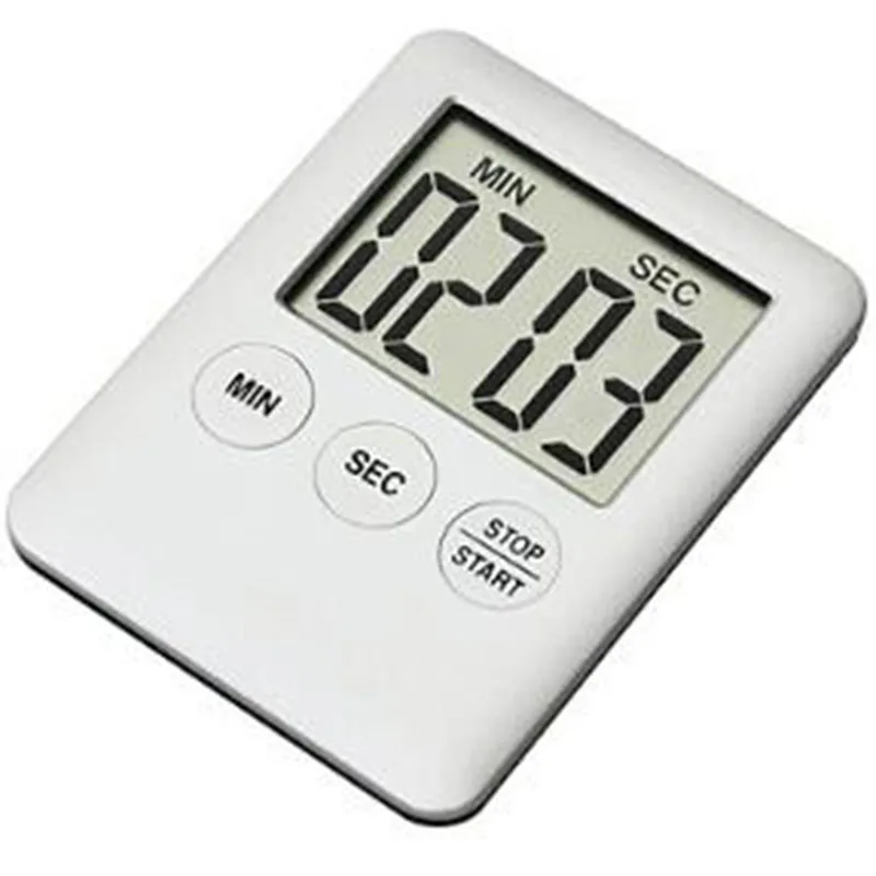 Hot Sale Square Large LCD Digital Kitchen Timer Cooking Alarm Clock Magnet Despertador Table Temporizador|lcd digital kitchen timer|digital