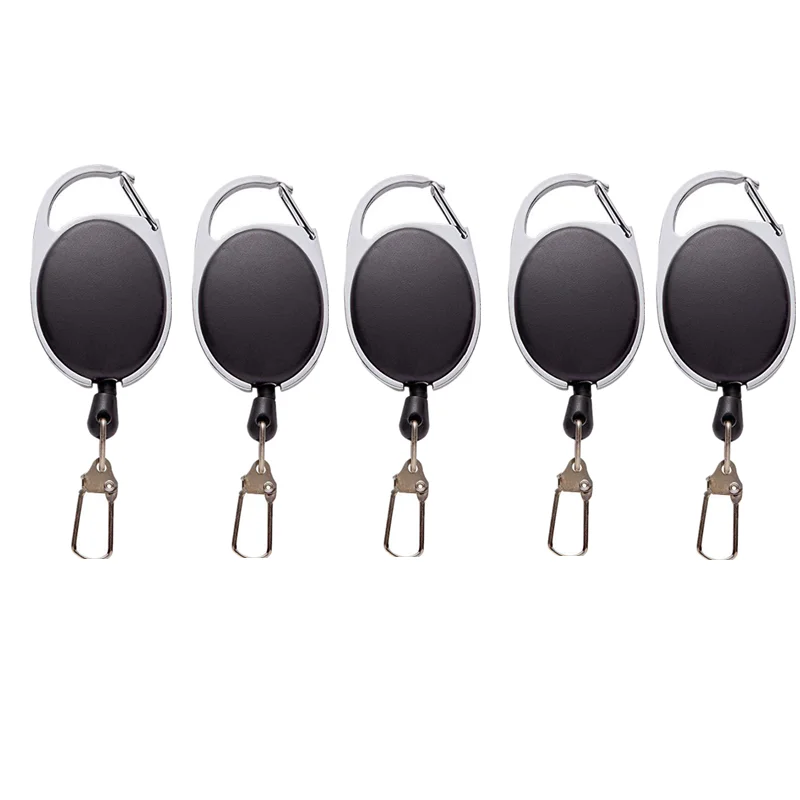 5pcs/set Retractable Pull Badge Reel ID Lanyard Name Tag Card Badge Holder Reels Key Ring Chain Clips
5pcs/set Retractable Pull Badge Reel ID Lanyard Name Tag Card Badge Holder Reels Key Ring Chain Clips