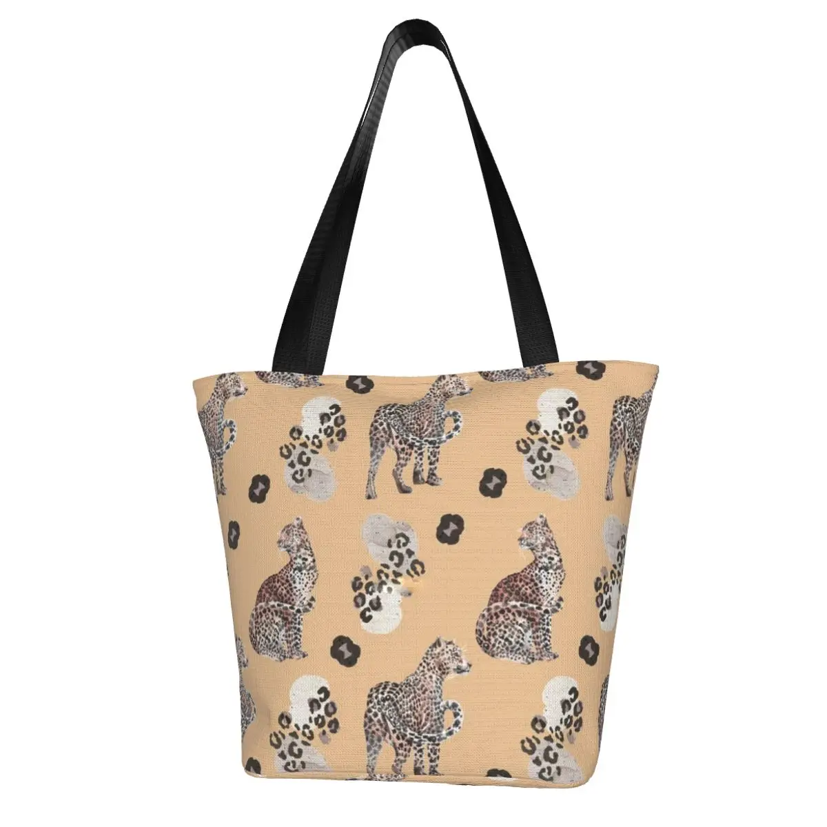 Leopard Print Pattern Shopping Bag Wild Animal Outdoor Polyester Handbags Female Fashion Vintage Bags
Leopard Print Pattern Shopping Bag Wild Animal Outdoor Polyester Handbags Female Fashion Vintage Bags