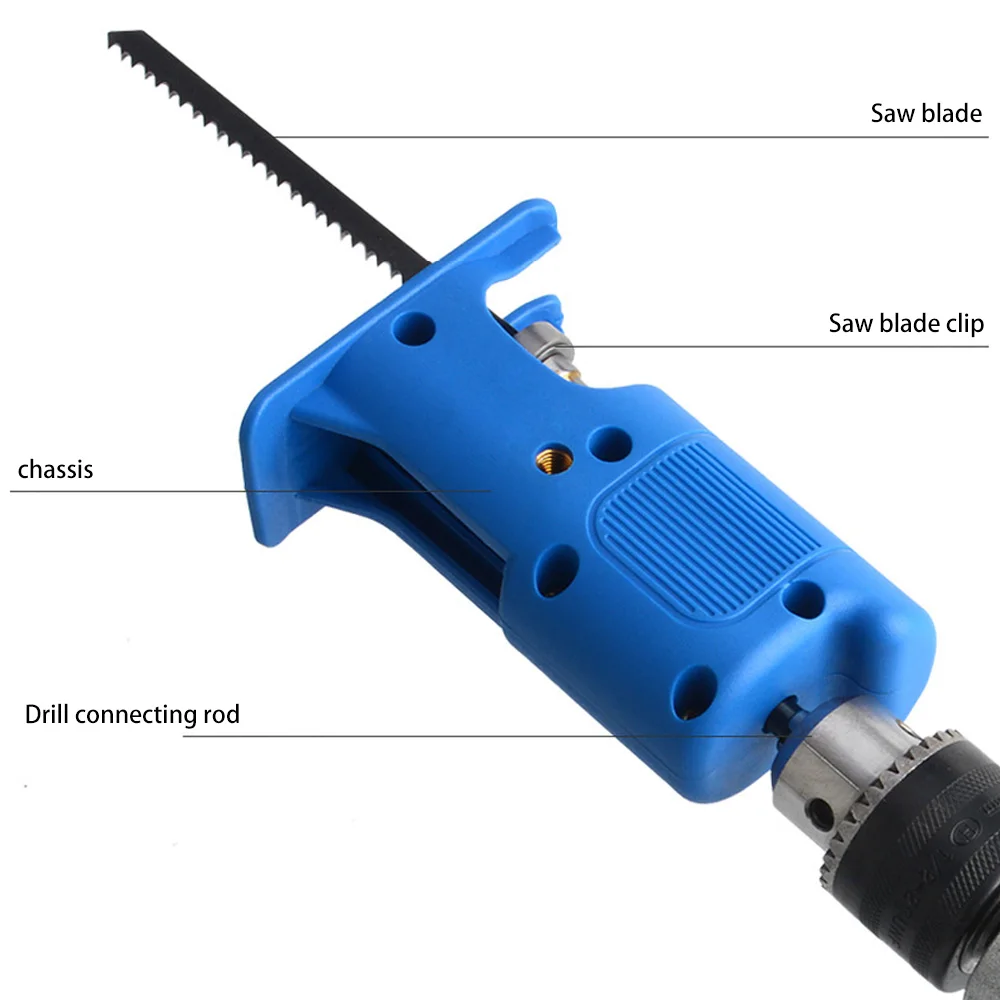 Electric Reciprocating Saw Electric Power Drill Modified Saw Household Steel Pipe Cutting Woodworking Tool Outdoor
Electric Reciprocating Saw Electric Power Drill Modified Saw Household Steel Pipe Cutting Woodworking Tool Outdoor