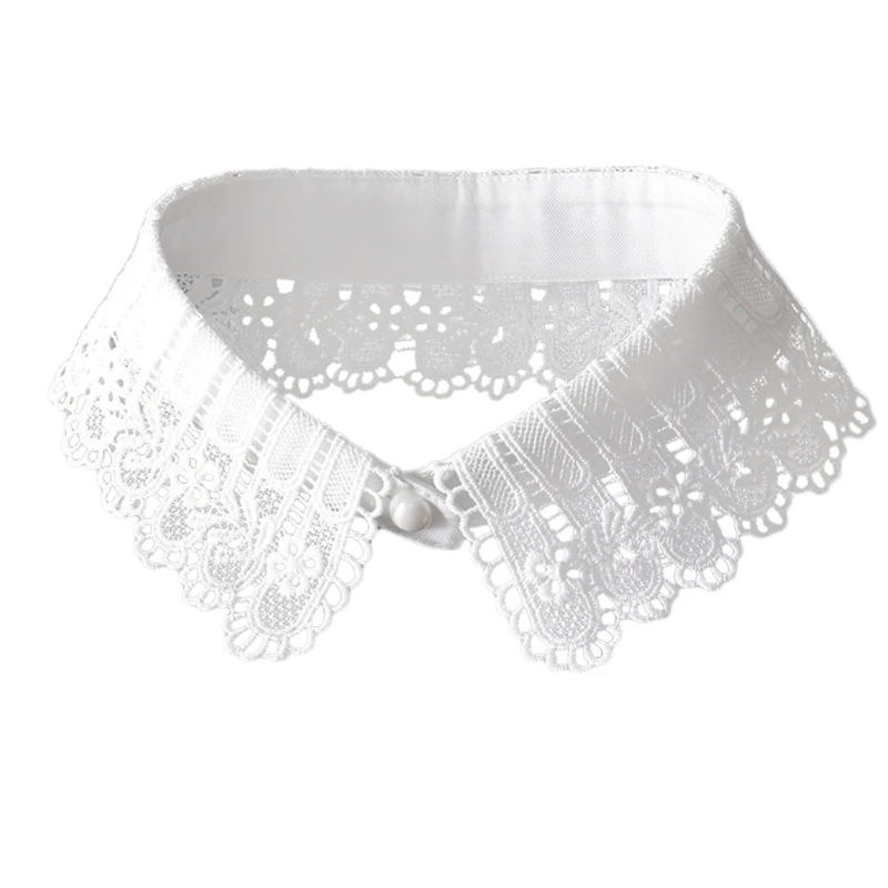 Korean Detachable Blouse False Collar Hollow Out Embroidery Floral Lace Choker Women Girl Button DIY Decorative Necklace 
Korean Detachable Blouse False Collar Hollow Out Embroidery Floral Lace Choker Women Girl Button DIY Decorative Necklace