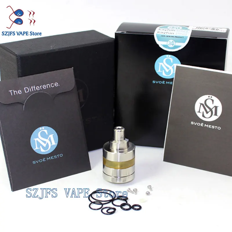 KAYFUN LITE rta 316ss 22mm 2ML sing coils rta adjustable Bottom Adjustable Airflow Vaporizer Electronic cigarette atomizer
KAYFUN LITE rta 316ss 22mm 2ML sing coils rta adjustable Bottom Adjustable Airflow Vaporizer Electronic cigarette atomizer