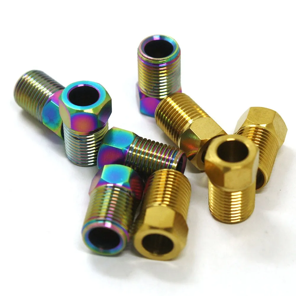 Bicycle Screw Bolt For Hydraulic Hose M8 P0.75 Bike Hydraulic Hose Screw Bolt Nut Titanium For-Shimano/AVID/GUIDE Bicicleta
Bicycle Screw Bolt For Hydraulic Hose M8 P0.75 Bike Hydraulic Hose Screw Bolt Nut Titanium For-Shimano/AVID/GUIDE Bicicleta