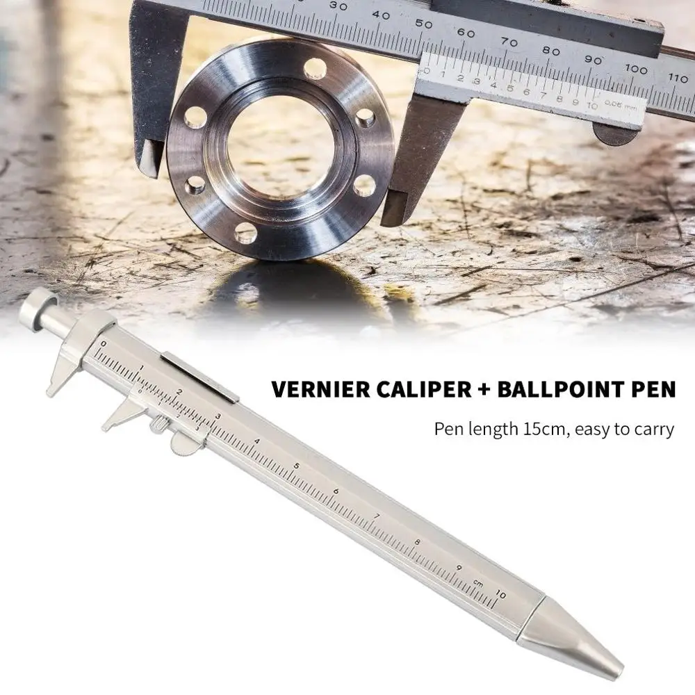 Portable Gel Ink Pen Vernier Caliper Roller Ball Multifunction Measuring Tool Household Ball-Point 0.5mm Practical Caliper New
Portable Gel Ink Pen Vernier Caliper Roller Ball Multifunction Measuring Tool Household Ball-Point 0.5mm Practical Caliper New