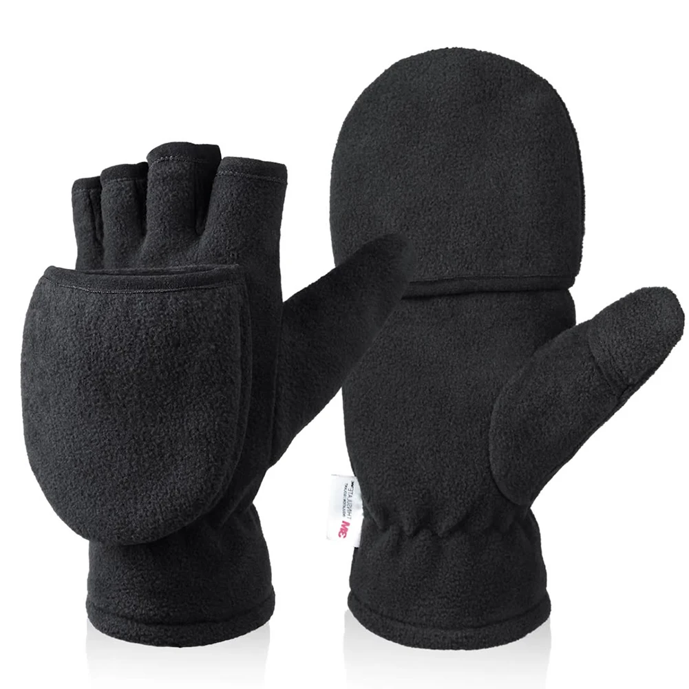 Winter Gloves Thinsulate Fingerless Convertible Ski Gloves Mittens Windproof Cycling Gloves Fleece Warm For Men Women
Winter Gloves Thinsulate Fingerless Convertible Ski Gloves Mittens Windproof Cycling Gloves Fleece Warm For Men Women