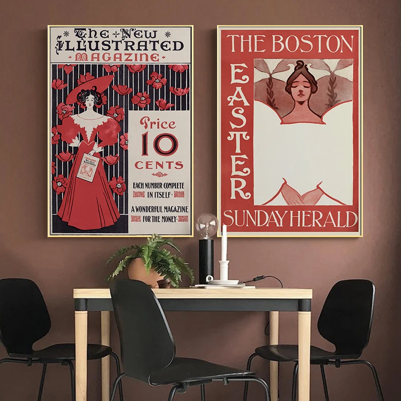 Vintage Fashion Poster Wall Art Print Red Canvas Painting Abstract Girl And Flower Pictures for Nordic Living Room Home Decor
Vintage Fashion Poster Wall Art Print Red Canvas Painting Abstract Girl And Flower Pictures for Nordic Living Room Home Decor