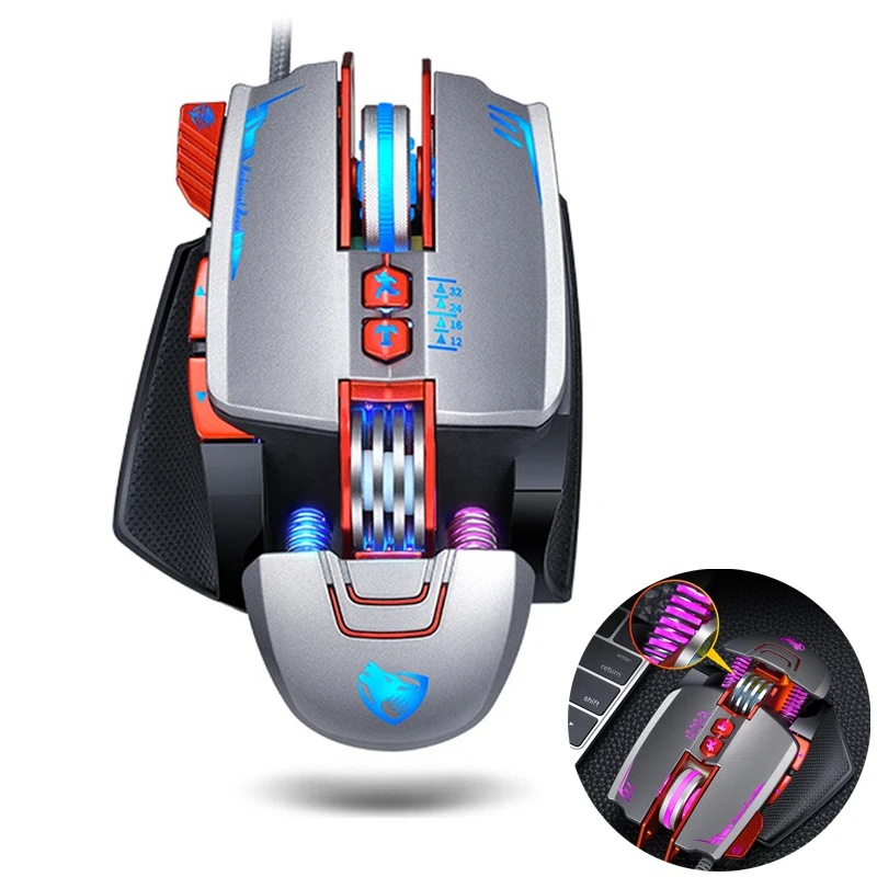 Professional Wired Gaming Mouse 8 Button 3200 DPI LED Optical USB Computer Mouse Gamer Mice Game Mouse for PC laptop Gamer
Professional Wired Gaming Mouse 8 Button 3200 DPI LED Optical USB Computer Mouse Gamer Mice Game Mouse for PC laptop Gamer
