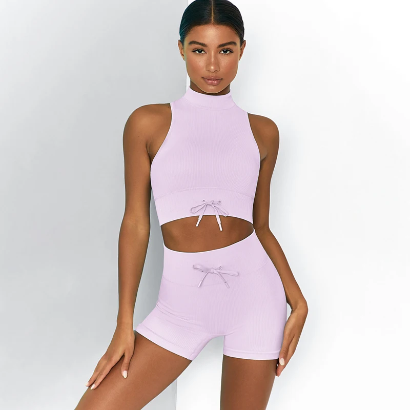 Women Seamless Yoga Sets Sleeveless Sexy Bras Shorts Quick Dry Fitness Sets High Waist Push Up Workout Sportswear Gym Clothing
Women Seamless Yoga Sets Sleeveless Sexy Bras Shorts Quick Dry Fitness Sets High Waist Push Up Workout Sportswear Gym Clothing