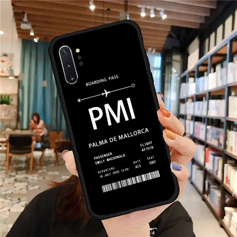 Personalised Plane Ticket Phone Case For Samsung A50 A51 A71 A20E A20S S10 S20 S21 S30 Plus ultra 5G M11 funda cover
Personalised Plane Ticket Phone Case For Samsung A50 A51 A71 A20E A20S S10 S20 S21 S30 Plus ultra 5G M11 funda cover