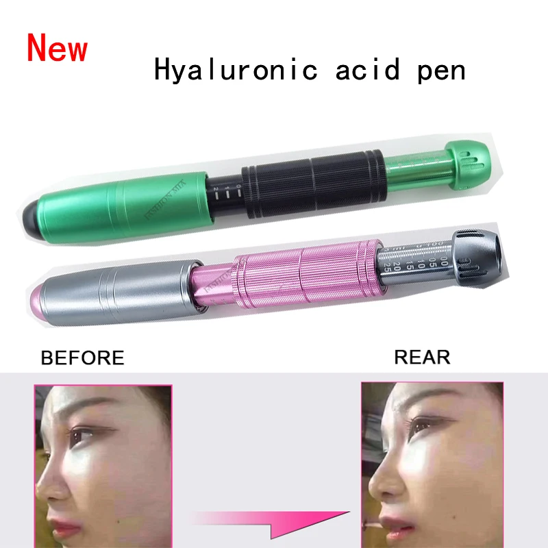 

2 In 1 Hyaluronic Acid Pen High Pressure Atomizing Injection Gun 0.3ml, 0.5ml Ampoule Remove Wrinkle And Lift Lip Needle-Free
