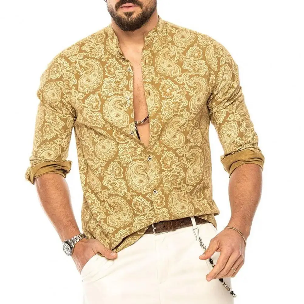 Shirt Long Sleeve blouse V-neck Polyester Skin-friendly Loose Fit Men Shirt forBeach Spring printing Shirt Fashion Male Clothing
Shirt Long Sleeve blouse V-neck Polyester Skin-friendly Loose Fit Men Shirt forBeach Spring printing Shirt Fashion Male Clothing