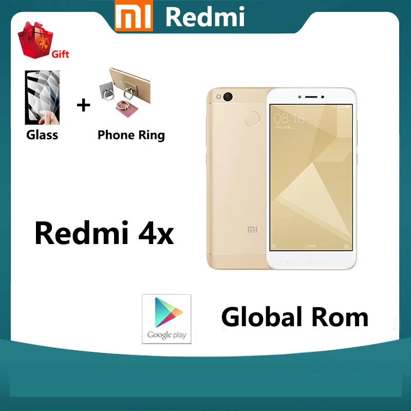 

Xiaomi Redmi 4X global rom 3g 32g smartphone for kids for old people 4000mAh battery 1280 x 720 pixels HD screen Snapdragon 435