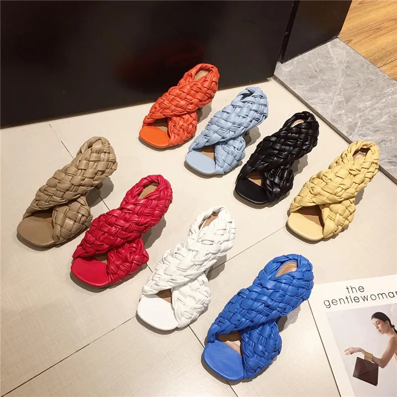 Eilyken Sexy Thin High Heels Fashion Ladies Gladiator Sandals Weave Open Toe Slip On Rome Slides Women Dress Shoes
Eilyken Sexy Thin High Heels Fashion Ladies Gladiator Sandals Weave Open Toe Slip On Rome Slides Women Dress Shoes