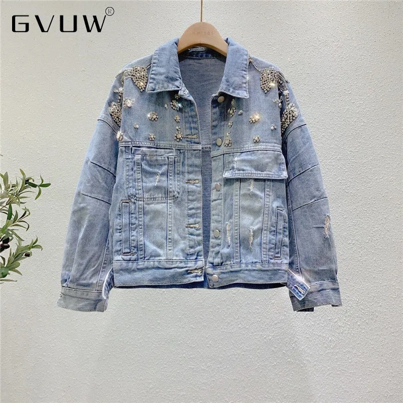 GVUW Autumn Korean Diamond Inlaid Long Bf Jacket Denim Women jacket jackets Women's women's autumn
GVUW Autumn Korean Diamond Inlaid Long Bf Jacket Denim Women jacket jackets Women's women's autumn