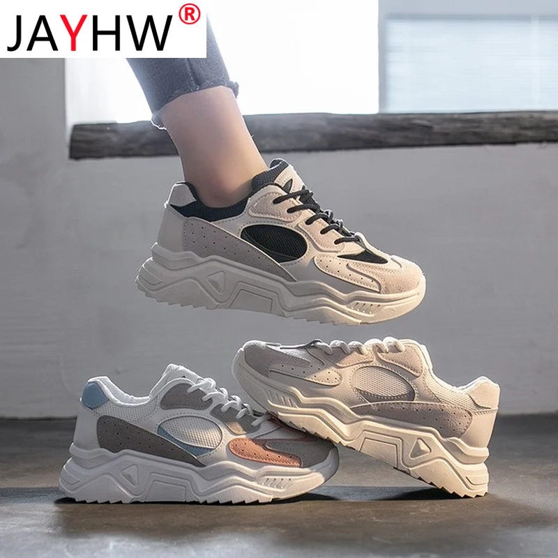 JAYHW Spring New Casual Sneakers Women Thick Bottom Daddy Shoes Thick Bottom Round Toe Breathing Leisure Female Vulcanize Shoes 
JAYHW Spring New Casual Sneakers Women Thick Bottom Daddy Shoes Thick Bottom Round Toe Breathing Leisure Female Vulcanize Shoes