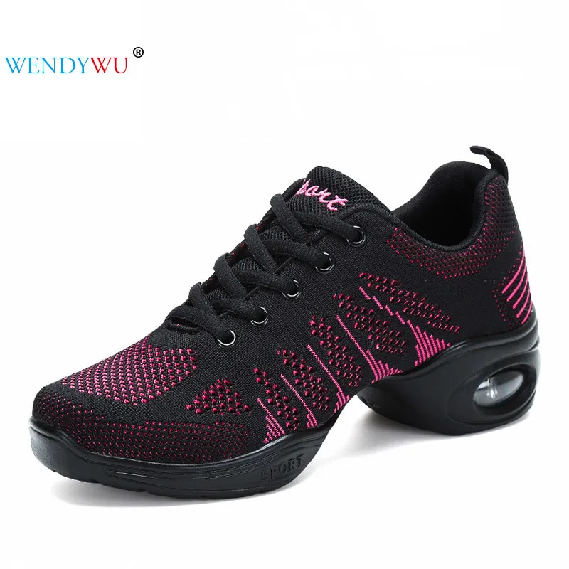 Breathable Fly-weaving Mesh Women Dance Shoes Soft Outsole Modern Jazz Dance Sneakers Air-cushion Female Fitness Outdoor Shoes
Breathable Fly-weaving Mesh Women Dance Shoes Soft Outsole Modern Jazz Dance Sneakers Air-cushion Female Fitness Outdoor Shoes