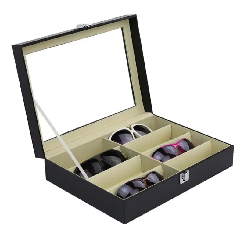 8 Slot Eyeglass Sunglasses Storage Box Men Women Glasses Display Case Organizer Collect Boxes 
8 Slot Eyeglass Sunglasses Storage Box Men Women Glasses Display Case Organizer Collect Boxes