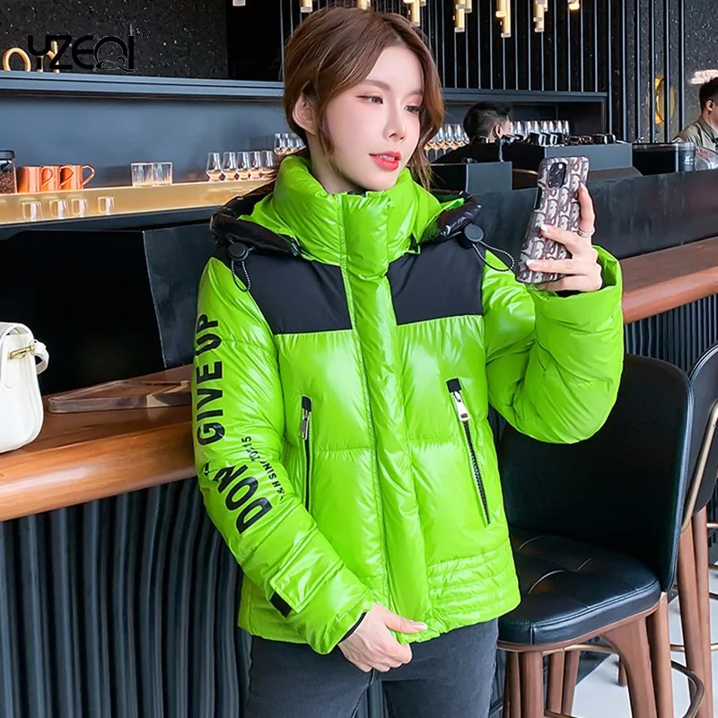 Yzeqi High Quality Woman Warm Hooded Fashion Down Jacket Parkas Coat Cotton-padded Jacket Winter Casual Loose Down Coat Femme
Yzeqi High Quality Woman Warm Hooded Fashion Down Jacket Parkas Coat Cotton-padded Jacket Winter Casual Loose Down Coat Femme