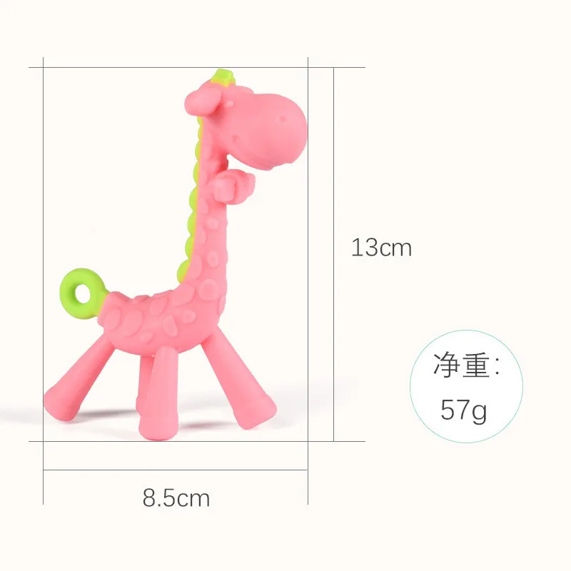 Cute Cartoon Giraffe Shape Baby Teether Silicone BPA Free Safe Infant Teething Toys New Necklace Hanging Toys For Baby Activity
Cute Cartoon Giraffe Shape Baby Teether Silicone BPA Free Safe Infant Teething Toys New Necklace Hanging Toys For Baby Activity